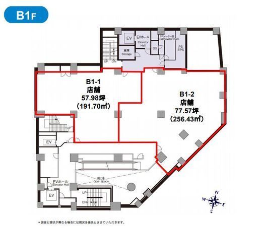 新四curumuビル B1階1 間取り図