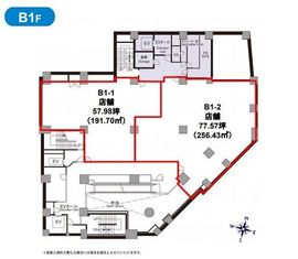 新四curumuビル B1階1 間取り図