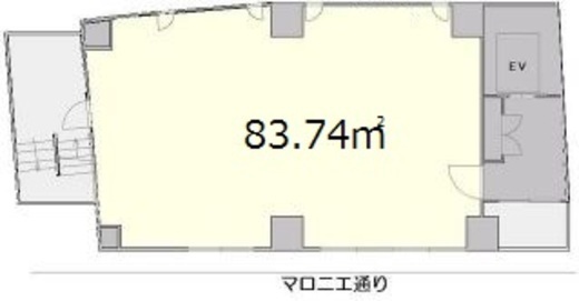 マロニエ通り銀座館 3階 間取り図