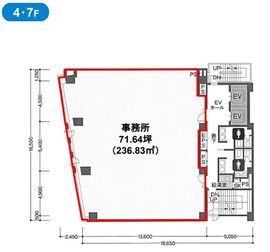 原宿ソフィアビル 401 間取り図