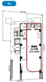 グリュック代官山 1階 間取り図