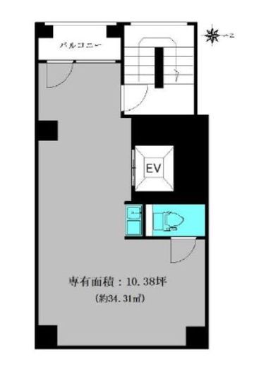 ボナ神田小川町ビル 9階 間取り図