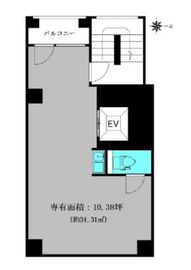 ボナ神田小川町ビル 9階 間取り図