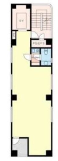 寿ビル(新富町) 5階 間取り図
