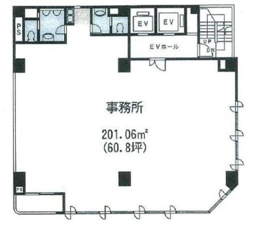 吉半八重洲通りビル 3階 間取り図