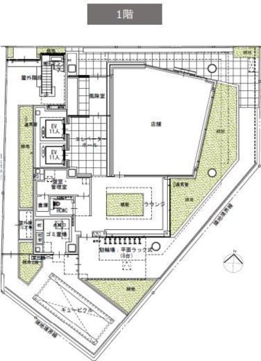 神宮北参道PREX 1階(店舗) 間取り図