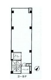 JUNO銀座誠和ビル 8階 間取り図