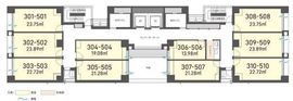 H1O日本橋小舟町 508 間取り図