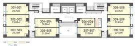 H1O日本橋小舟町 409 間取り図