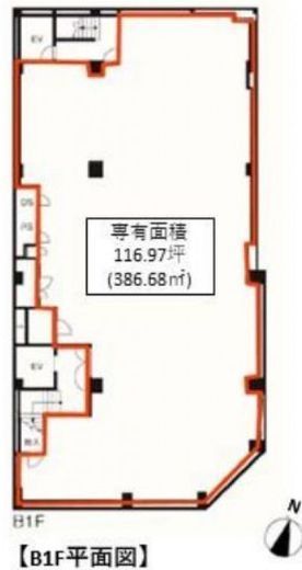 デュロス五反田ビル B1階 間取り図