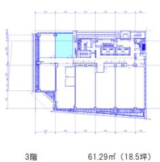 新虎通りCORE 3階 間取り図