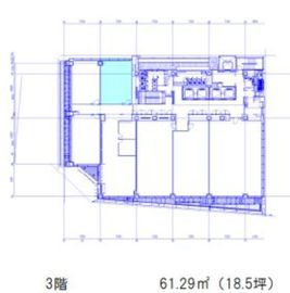 新虎通りCORE 3階 間取り図