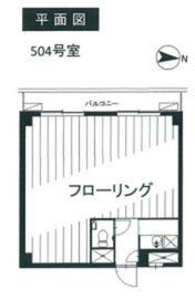 第5スカイビル 408 間取り図