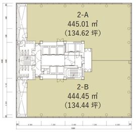 浜松町スクエア 2階B 間取り図