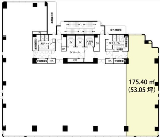 BPRプレイス神谷町 3階D 間取り図