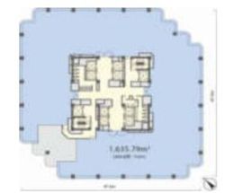 御殿山トラストタワー 4階 間取り図