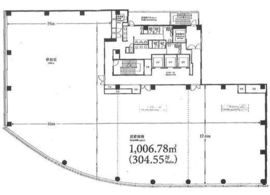 ヒューリック青山外苑東通ビル(旧:南青山M-SQUARE) 2階 間取り図