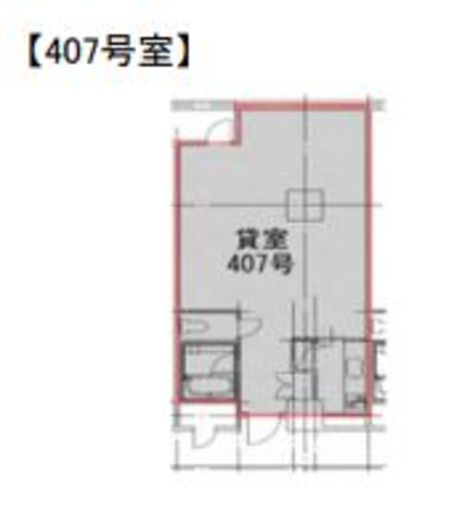 銀座ウォールビル 407 間取り図