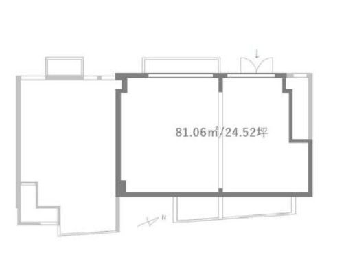エスセナーリオ高輪(店舗) 101 間取り図