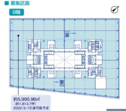 GINZA SIX 9階 間取り図