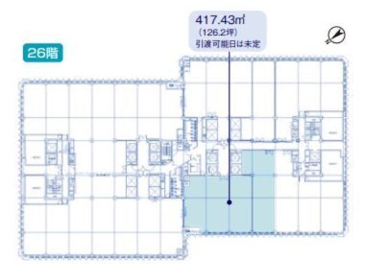 アーク森ビル 26階 間取り図