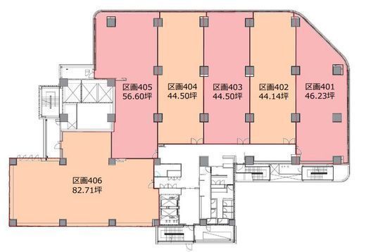 フロンティア新宿タワー(事務所) 404 間取り図