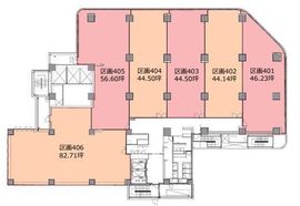 フロンティア新宿タワー(事務所) 404 間取り図