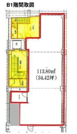 常盤ビル B1階 間取り図