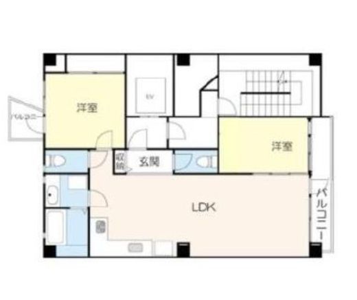 ビクトリアポートビル(SOHO) 4階 間取り図