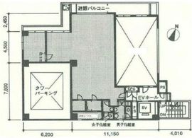 セルバ人形町 7階 間取り図