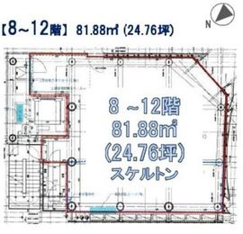 (仮称)天賞堂ビル 12階 間取り図
