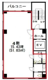 植竹ビル 4階 間取り図