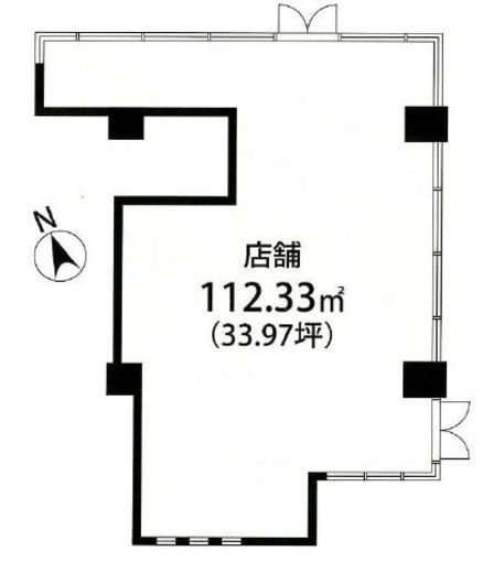 代官山アドレスザレジデンスサウス(店舗) 2階 間取り図
