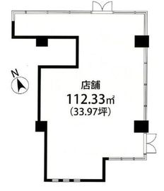 代官山アドレスザレジデンスサウス(店舗) 2階 間取り図