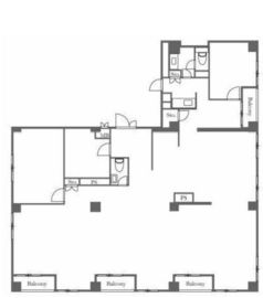 シャトー高輪 603 間取り図
