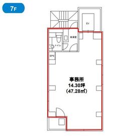 アルテビル新宿 7階 間取り図