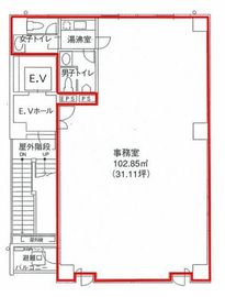 銀座竹葉亭ビル 5階 間取り図