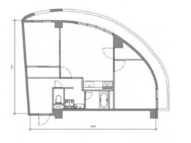 恵比寿壱番館 601(事務所) 間取り図