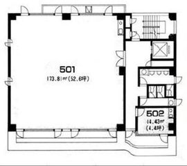 池田ビル(渋谷) 501 間取り図