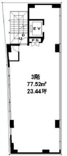 第87東京ビル 3階 間取り図