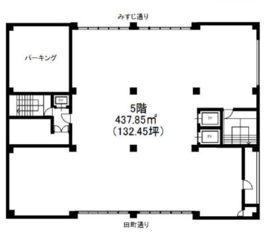赤坂月世界ビル 5階 間取り図