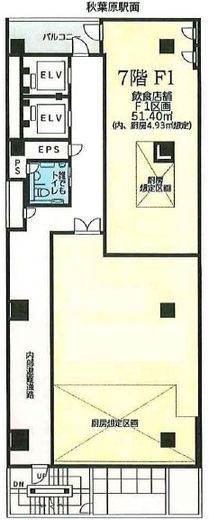 Chiyoda Terrace 7階F1 間取り図