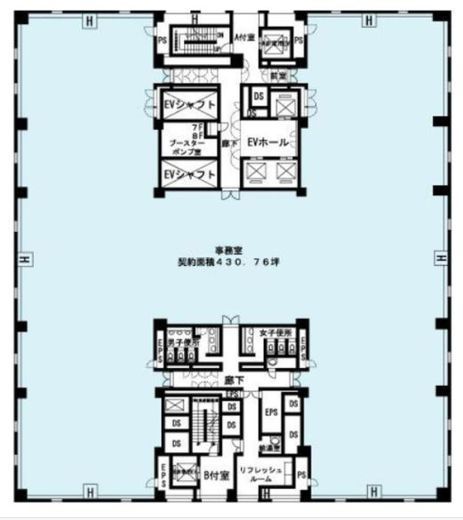 浜離宮パークサイドプレイス 7階 間取り図