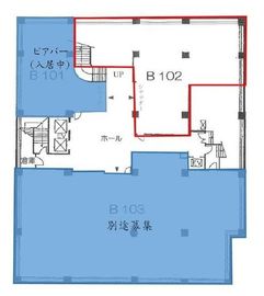 赤坂月世界ビル B102 間取り図