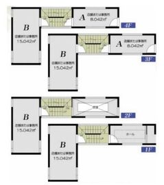 ブランシェ銀座(旧:セントラル銀座2丁目ビル) 1-4階 間取り図