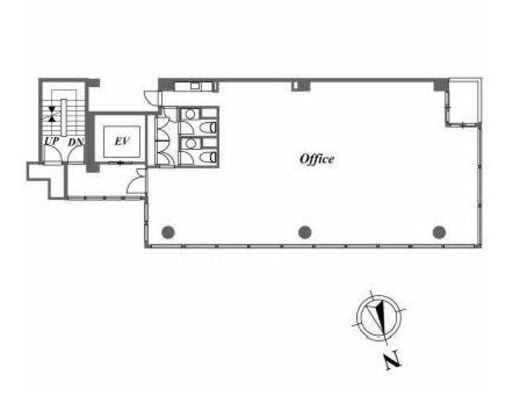 NS麻布十番ビル 6階 間取り図