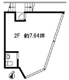 六本木岩堀ビル 2階 間取り図
