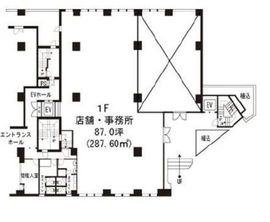 オリエント赤坂モートサイドビル 1階 間取り図