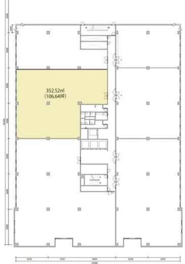 ウノサワ東急ビル 3階A 間取り図