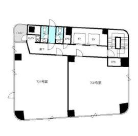 清水橋矢部ビル 701 間取り図